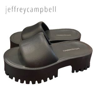 Jeffrey Campbell Black Platform Sandals